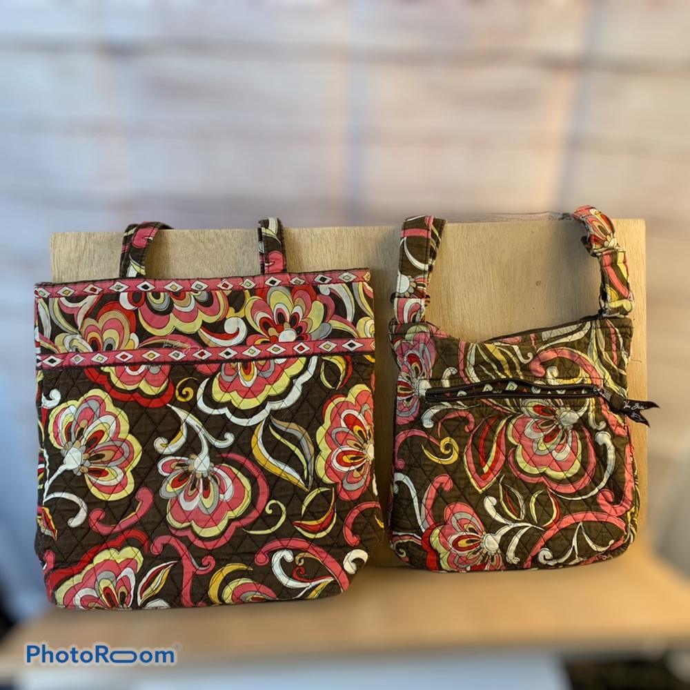 Vera Bradley “Puccini” Shoulder Bag and Tote - Picture 2 of 5